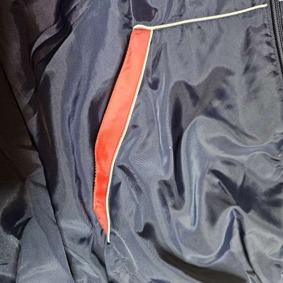 Vintage 90s Silver Fox Sportswear by Rainbow USA Flag Windbreaker NOS Deadstock - Picture 8 of 13